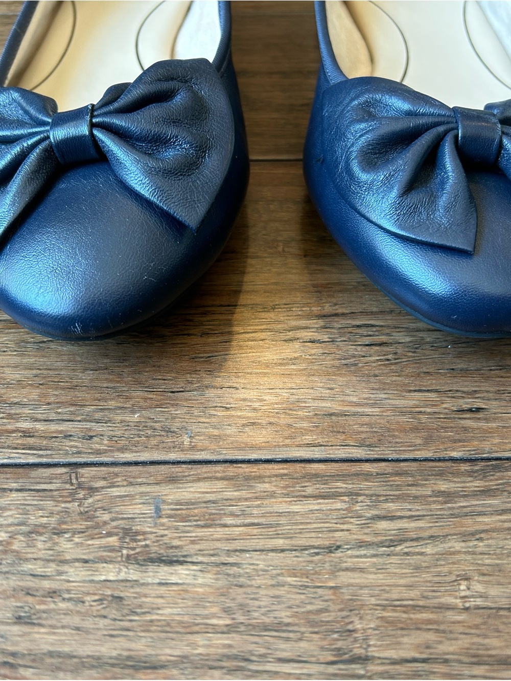 Circus by Sam Edelman Navy Bow Flats - Picture 2 of 12
